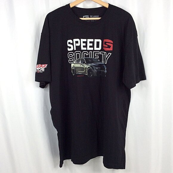 Speed Society Dodge Charger Jailbreak Hellcat Graphic Print T-Shirt Men Size 3XL - Picture 1 of 5